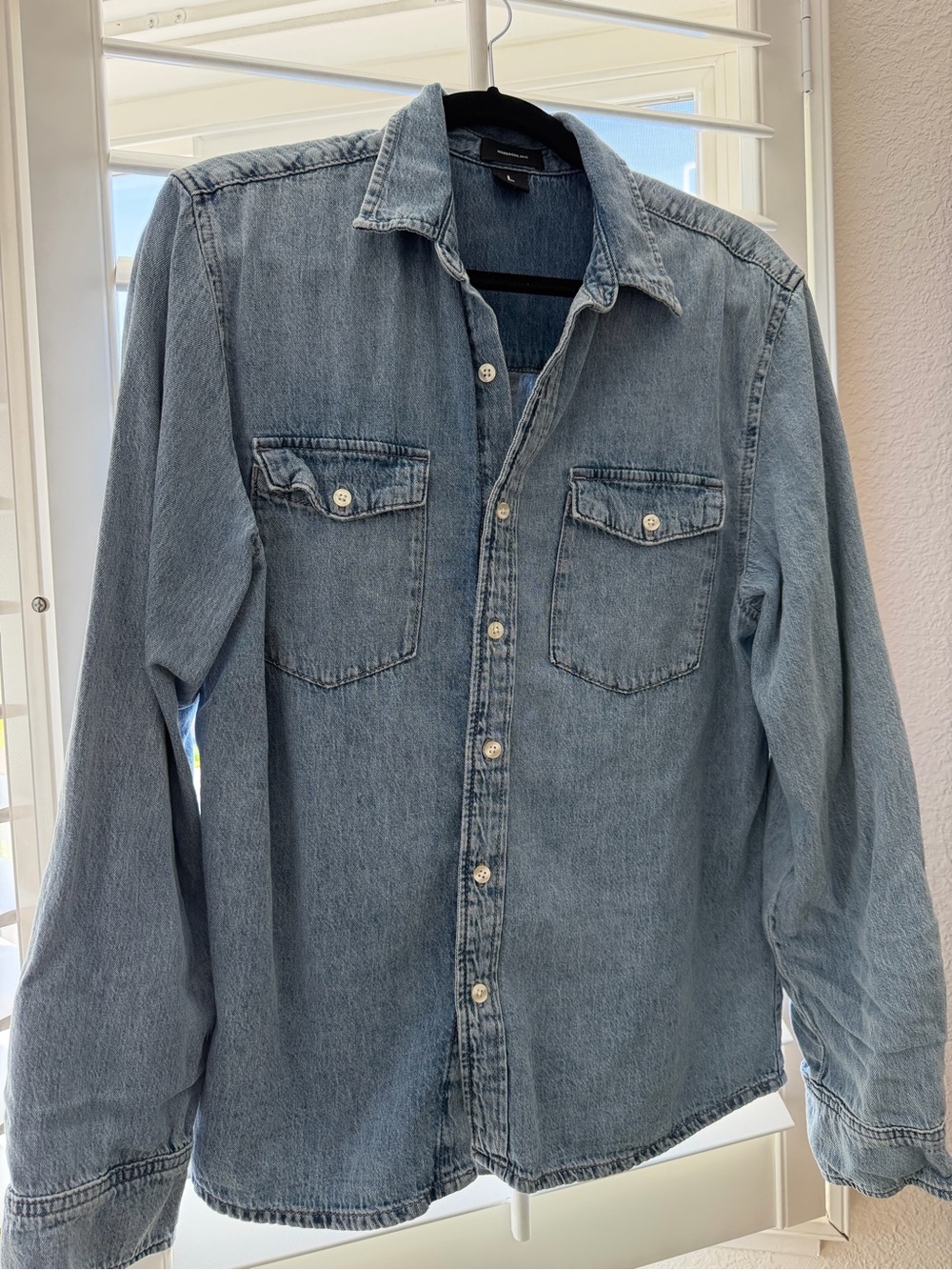 Wardrobe NYC denim button down